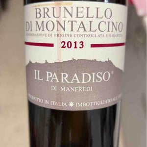 Rosso di Montalcino - Il Paradiso di Manfredi - Florio Guerrini 