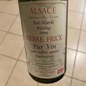 Domaine Pierre Frick - Jean-Pierre, Chantal et Thomas Frick - Rot Murlé Riesling Macération