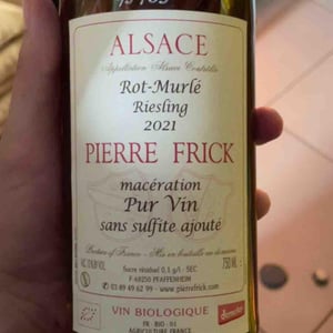 Rot Murlé Riesling Macération - Domaine Pierre Frick - Jean-Pierre, Chantal et Thomas Frick 