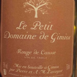 Rouge de Causse - Le Petit Domaine de Gimios - Anne-Marie Lavaysse 