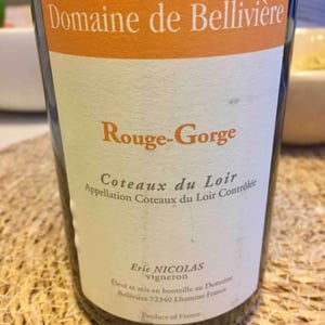 Rouge-Gorge - Domaine de Bellivière - clement-et-laure-anne-nicolas
