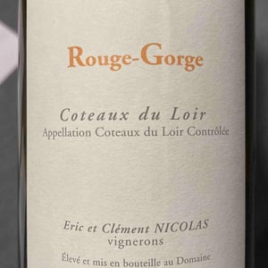 Rouge-Gorge - Domaine de Bellivière - Clement et Laure Anne Nicolas 