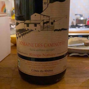 rouge nature - domaine des caminottes - olivier-gourjon