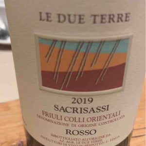 Sacrisassi rosso - Le Due Terre - Silvana Forte, Flavio e Cora Basilicata -2018