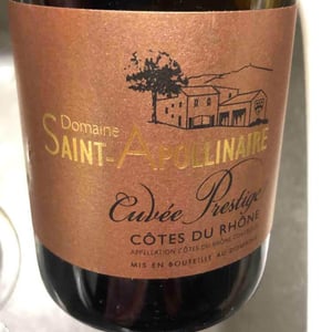Cuvée Prestige - Domaine Saint-Apollinaire - elodie-daumas -2020