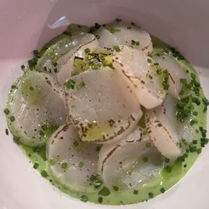 Saint-Jacques À La Flamme, Fondue De Poireaux Et Crème D’Oseille - Chez Marie Jo - 756472