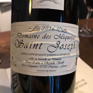 Saint Joseph - Domaine des Miquettes - Chrystelle Vareille & Paul Estève 