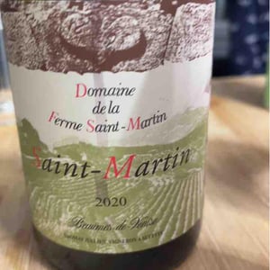 Saint-Martin - La Ferme Saint-Martin - Les Vins de Thomas - Sophie & Thomas Jullien 