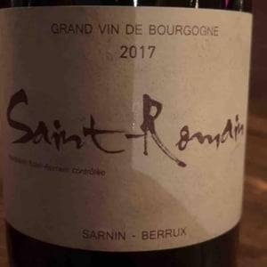 Saint-Romain (blanc) - Sarnin-Berrux - Jean-Pascal Sarnin & Jean-Marie Berrux 