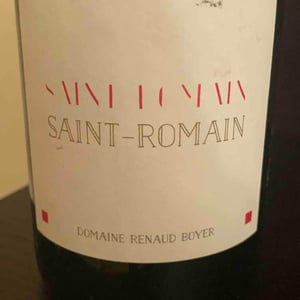 Domaine Renaud Boyer - Renaud Boyer - Saint-Romain Rouge