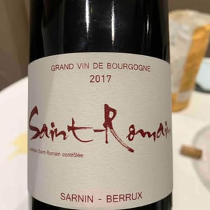 Saint-Romain (rouge) - Sarnin-Berrux - jean-pascal-sarnin-jean-marie-berrux