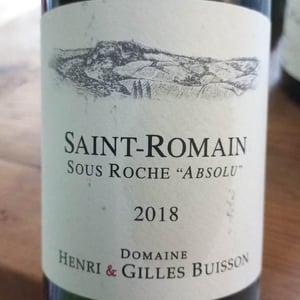 Saint-Romain Sous Roche "Absolu" - Henry & Gilles Buisson - buisson-family -2018