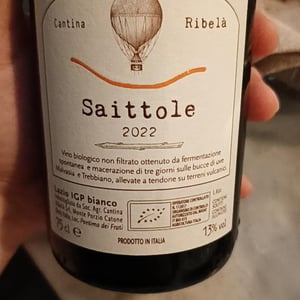 Saittole - Cantina Ribelà - Chiara Bianchi & Daniele Presutti 