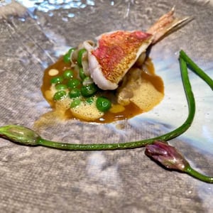 Salmonete, Sepia Y Guisante Lágrima - Restaurante Riff - 512132