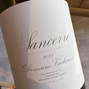 Sancerre blanc - Domaine Vacheron - Jean-Louis, Denis, Jean-Laurent & Jean-Dominique Vacheron -2021