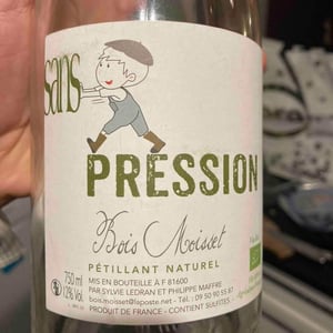 Sans pression (rosé) - Domaine Ferme Bois Moisset - Sylvie & Philippe Maffre -2020