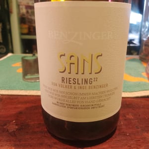 Sans Riesling - Weingut Benzinger - volker-inge-benzinger