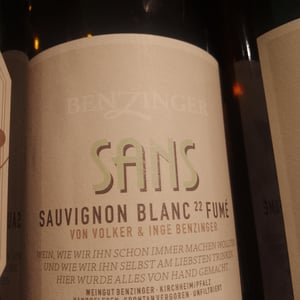 sans sauvignon blanc fumè - Weingut Benzinger - Volker & Inge Benzinger -2022