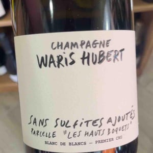 Sans Sulfites Ajoutés "Les Hauts Boquets" - Waris-Hubert [BIO_ORGANIC] - olivier-stephanie-waris