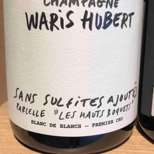 Sans Sulfites Ajoutés "Les Hauts Boquets" - Waris-Hubert [BIO_ORGANIC] - Olivier & Stéphanie Waris 