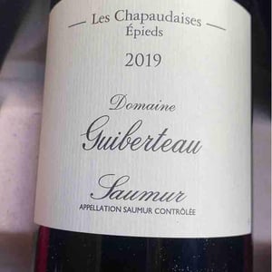 Saumur " Les Chapaudaises" - Domaine Guiberteau - Romain Guiberteau -2018