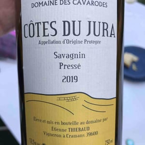 Domaine des Cavarodes - Etienne Thiebaud - Savagnin Pressé