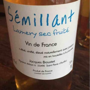 Sémillant - Château Lamery - Jacques Broustet 
