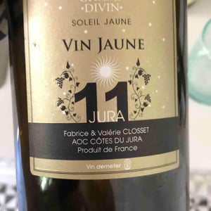 Soleil Jaune (Vin Jaune) - Champ Divin - Fabrice & Valérie Closset 