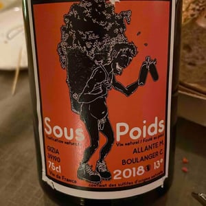 Sous Poids - Allante & Boulanger - Mathieu Allante & Christian Boulanger -2018