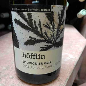 Souvignier Gris Fohberg Fumé Spontan - Weingut Höfflin - matthias-und-julius-hofflin