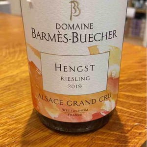 Hengst Riesling Grand Cru - Domaine Barmès-Buecher [BIO_ORGANIC] - Geneviève, Maxime & Sophie Barmès -2019