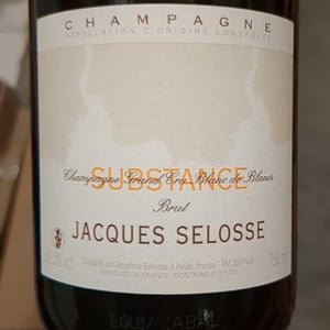 Substance - Champagne Jacques Selosse - Anselme Selosse 