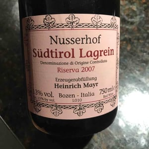 Südtirol Lagrein Riserva 2007