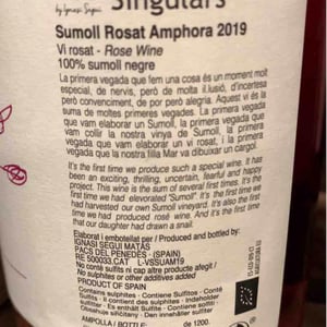 Sumoll Rosat Ámfora - Vinyes Singulars - ignasi-segui