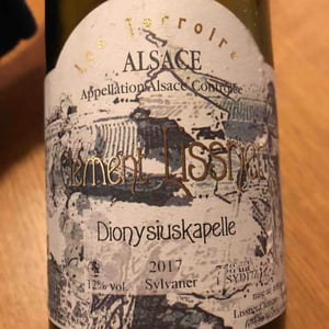 Lissner - Bruno et Theo Schloegel - Sylvaner Lieu Dit Dionysiuskapelle