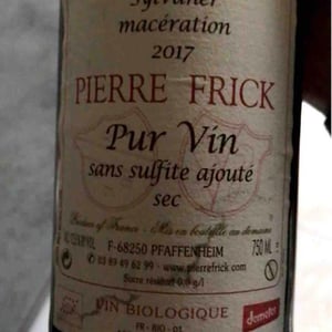 Domaine Pierre Frick - Jean-Pierre, Chantal et Thomas Frick - Sylvaner Macération