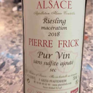 Sylvaner Macération - Domaine Pierre Frick - Jean-Pierre, Chantal et Thomas Frick 