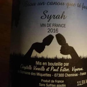 Domaine des Miquettes - Chrystelle Vareille & Paul Estève - Syrah