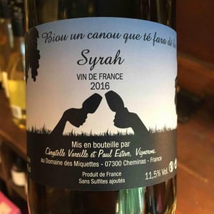 Syrah - Domaine des Miquettes - Chrystelle Vareille & Paul Estève 
