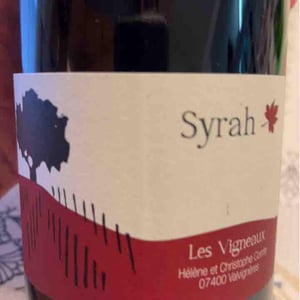 Syrah - Les Vigneaux - Hélène & Christophe Comte