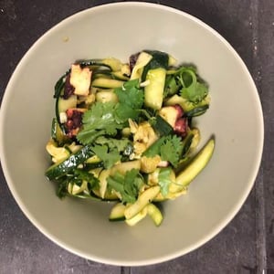 Tagliatelle De Courgette, Tentacules De Poulpe, Ail, Persil - La Dégust Nature - 505174