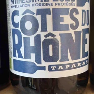 Taparas Côtes Du Rhône - Les Vignerons d'Estézargues - les-vignerons-destezargues -2023