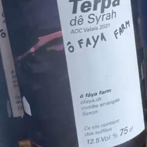 Terpà de Syrah - Ô Fâya Farm - Ilona Hunkeler, Alain Bizard & Denis Sauthier 