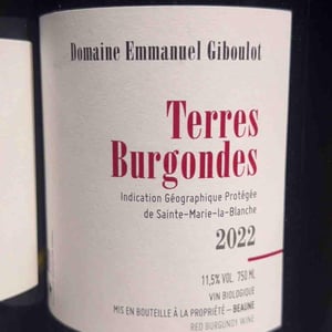 Terres Burgondes - Domaine Emmanuel Giboulot - Emmanuel Giboulot 