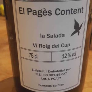El Pagès Content Orange - Celler La Salada - toni-carbo