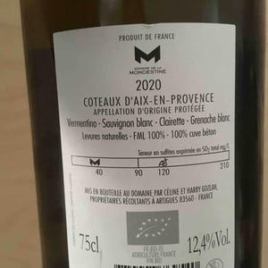 Les Monges ( Blanc ) - Domaine de la Mongestine - Maxime Gamard , Céline & Harry Gozlan 