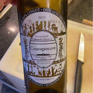 Concupiscent - Domaine des Champs-Lingots - Claude-Alain Chollet -2019