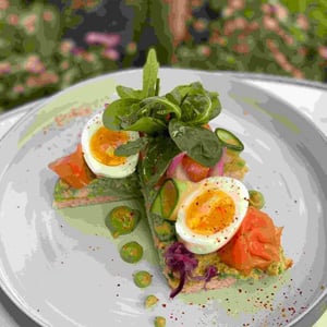 Toast Mama Baker Avocat Gravlax Œuf Bio - Café Paulette - 348779