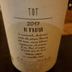 Celler Tuets - Albert Domingo - Tot Negre