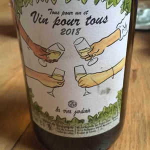 Tous pour un et vin pour tous - Les Vins Jardinés - Yoann Gillot -2019